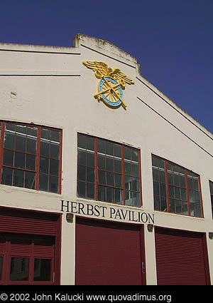 Photographs of the docks and warehouses at Fort Mason, San Francisco.