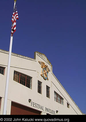 Photographs of the docks and warehouses at Fort Mason, San Francisco.