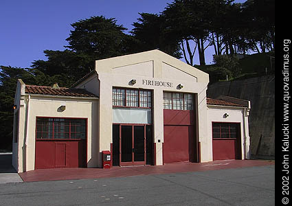 Photographs of the docks and warehouses at Fort Mason, San Francisco.