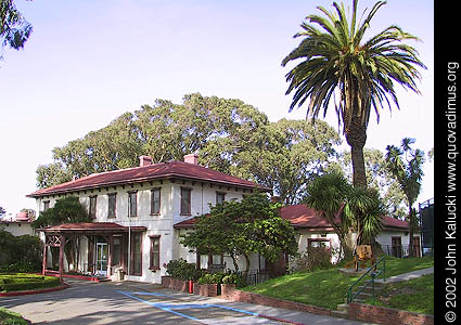 Photographs of housing, barracks, and administration buildings at Fort Mason, San Francisco.