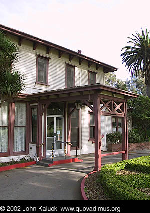 Photographs of housing, barracks, and administration buildings at Fort Mason, San Francisco.