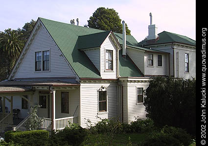 Photographs of housing, barracks, and administration buildings at Fort Mason, San Francisco.