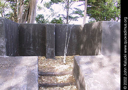 Photographs of the gun batteries in Fort Mason, San Francisco.