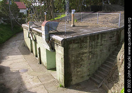 Photographs of the gun batteries in Fort Mason, San Francisco.