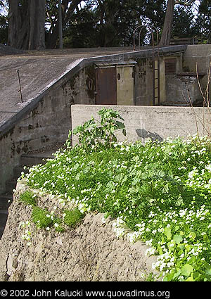 Photographs of the gun batteries in Fort Mason, San Francisco.