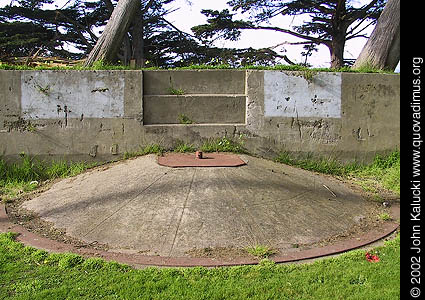 Photographs of the gun batteries in Fort Mason, San Francisco.