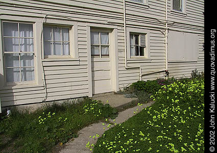 Photographs of housing, barracks, and administration buildings at Fort Mason, San Francisco.