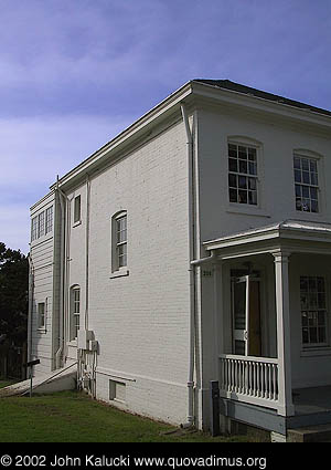 Photographs of housing, barracks, and administration buildings at Fort Mason, San Francisco.