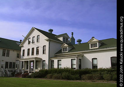 Photographs of housing, barracks, and administration buildings at Fort Mason, San Francisco.