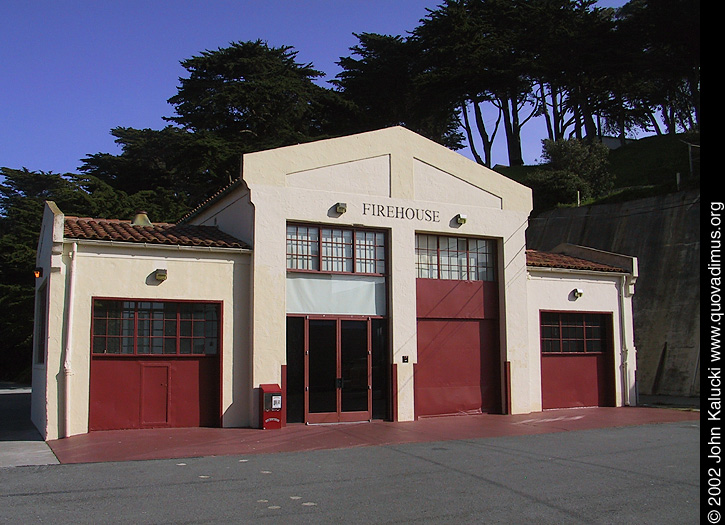 Photographs of the docks and warehouses at Fort Mason, San Francisco.