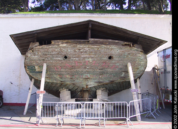 Photographs of the docks and warehouses at Fort Mason, San Francisco.