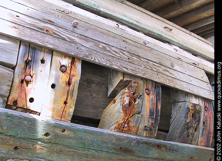 Photographs of the docks and warehouses at Fort Mason, San Francisco.