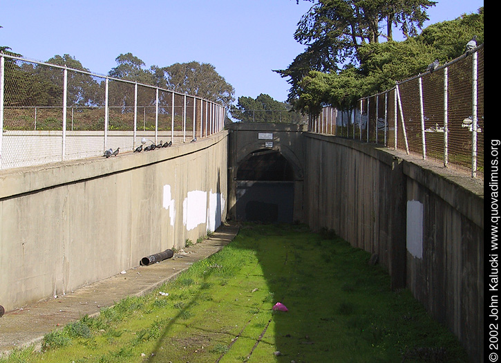 Photographs of the docks and warehouses at Fort Mason, San Francisco.