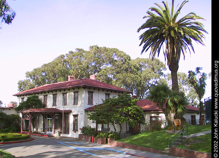 Photographs of housing, barracks, and administration buildings at Fort Mason, San Francisco.