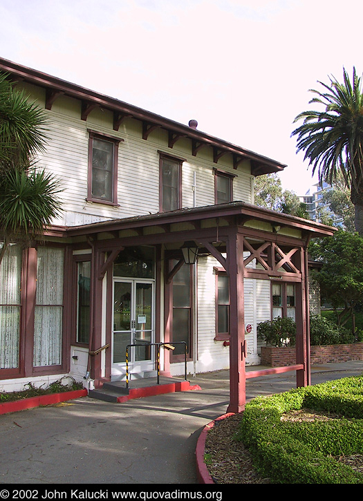 Photographs of housing, barracks, and administration buildings at Fort Mason, San Francisco.