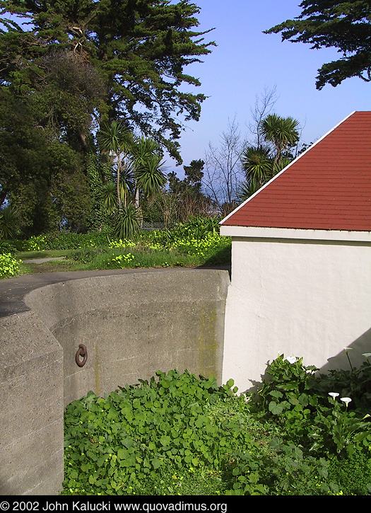 Photographs of the gun batteries in Fort Mason, San Francisco.