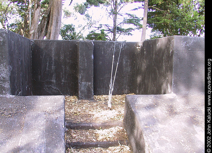 Photographs of the gun batteries in Fort Mason, San Francisco.