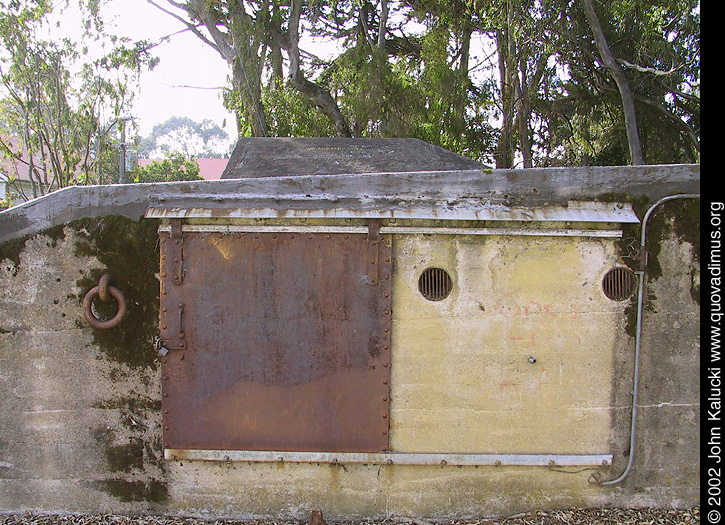 Photographs of the gun batteries in Fort Mason, San Francisco.