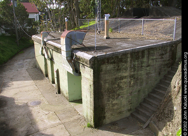 Photographs of the gun batteries in Fort Mason, San Francisco.