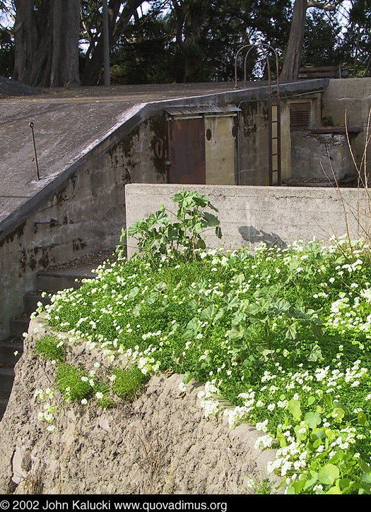 Photographs of the gun batteries in Fort Mason, San Francisco.