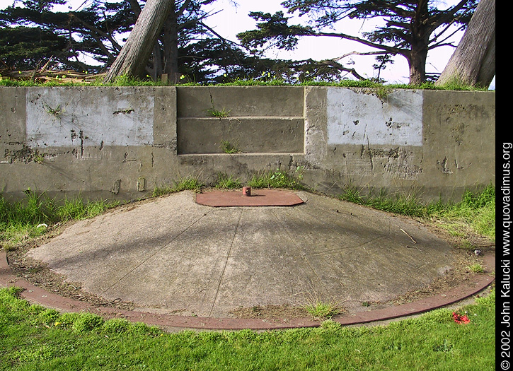 Photographs of the gun batteries in Fort Mason, San Francisco.