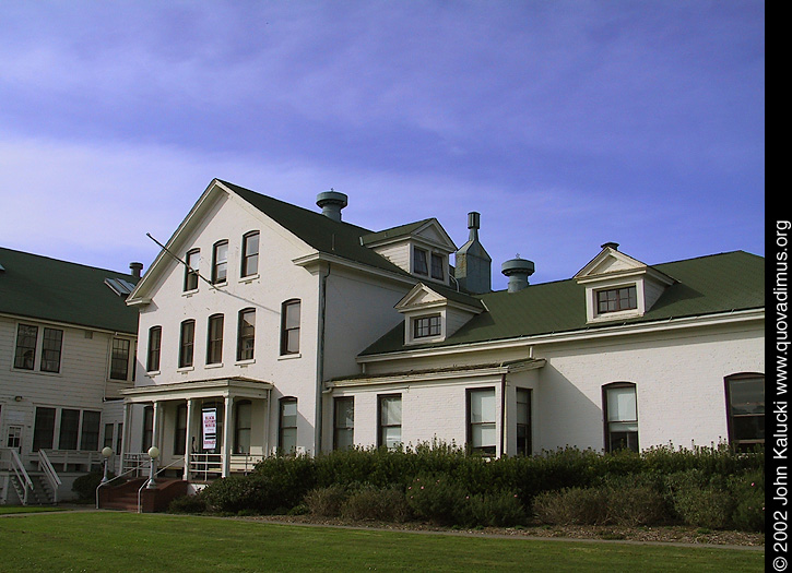 Photographs of housing, barracks, and administration buildings at Fort Mason, San Francisco.