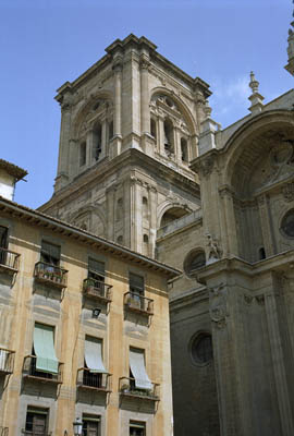 The dusty old cathedral in Granada, Spain.