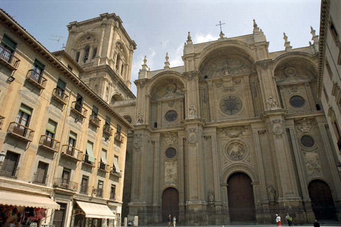 The dusty old cathedral in Granada, Spain.