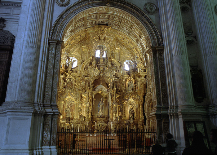 The dusty old cathedral in Granada, Spain.