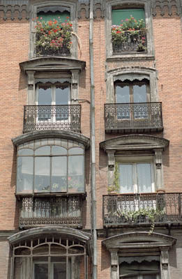 Architectural ironwork in Spain.