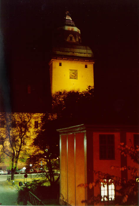 Photographs of Kungsholmen Island, and Stadshuset, Stockholm's city hall.