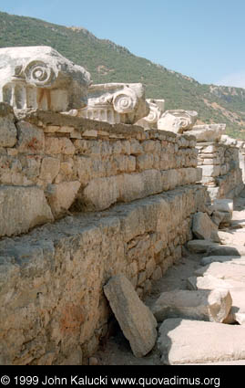 Photographs of the Roman ruins at Ephesus, Turkey.