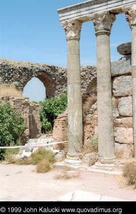 Photographs of the Roman ruins at Ephesus, Turkey.