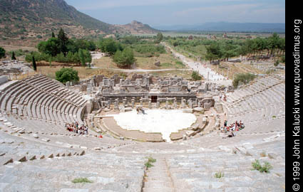 Photographs of the Roman ruins at Ephesus, Turkey.