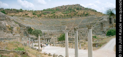 Photographs of the Roman ruins at Ephesus, Turkey.