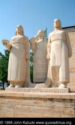 Photographs of Ankara and Ataturk's Tomb.