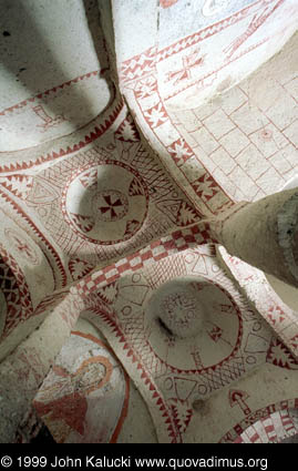 Photographs of the early churches and frescos at the Goreme Open Air Museum, Cappadocia, Turkey.