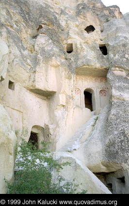 Photographs of the early churches and frescos at the Goreme Open Air Museum, Cappadocia, Turkey.