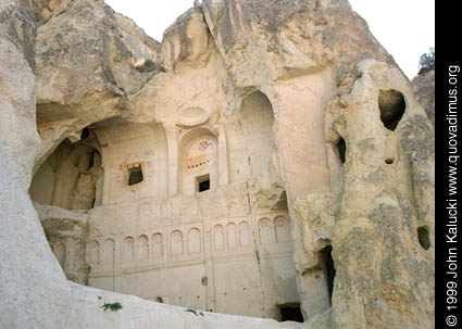 Photographs of the early churches and frescos at the Goreme Open Air Museum, Cappadocia, Turkey.