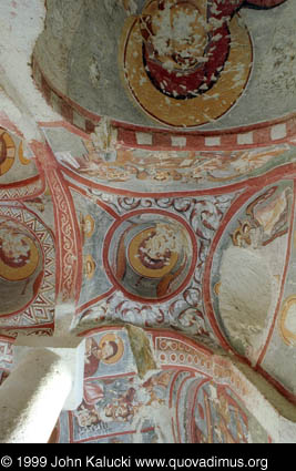 Photographs of the early churches and frescos at the Goreme Open Air Museum, Cappadocia, Turkey.