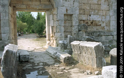 Photographs of the Roman ruins at Perge, Turkey.