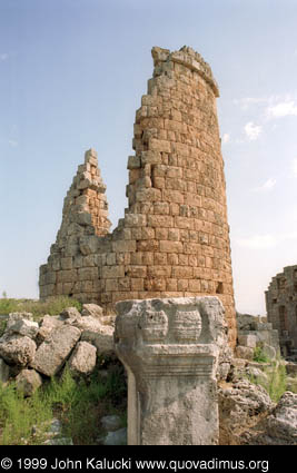 Photographs of the Roman ruins at Perge, Turkey.