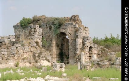 Photographs of the Roman ruins at Perge, Turkey.