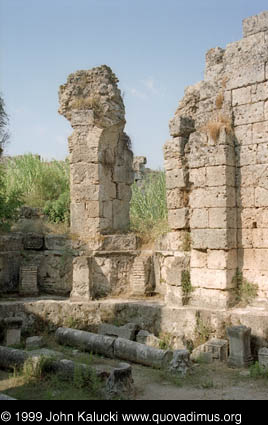 Photographs of the Roman ruins at Perge, Turkey.