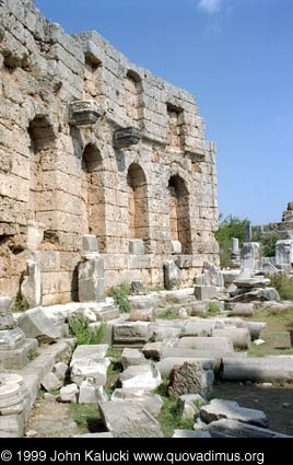 Photographs of the Roman ruins at Perge, Turkey.