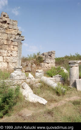 Photographs of the Roman ruins at Perge, Turkey.