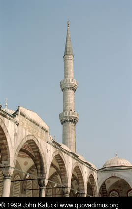 Photographs of notable mosques in Istanbul, Turkey.