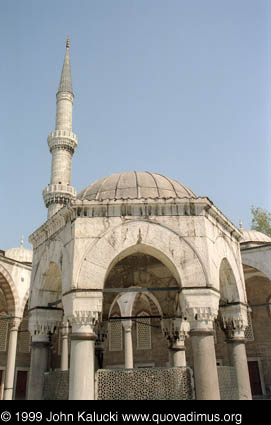 Photographs of notable mosques in Istanbul, Turkey.