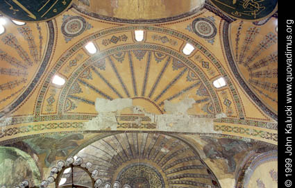 Photographs of the Aya Sophia in Istanbul Turkey.