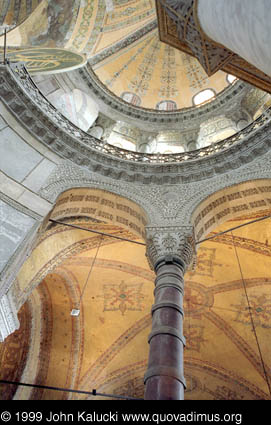 Photographs of the Aya Sophia in Istanbul Turkey.